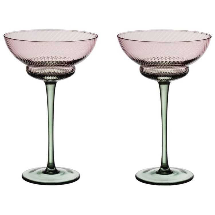 Набор креманок "twist & shine" green, 2 шт/220 мл Lefard (687-025)