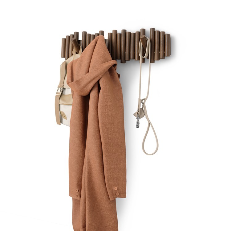 Вешалка настенная picket, 8 крючков, состаренный грецкий орех (79960)