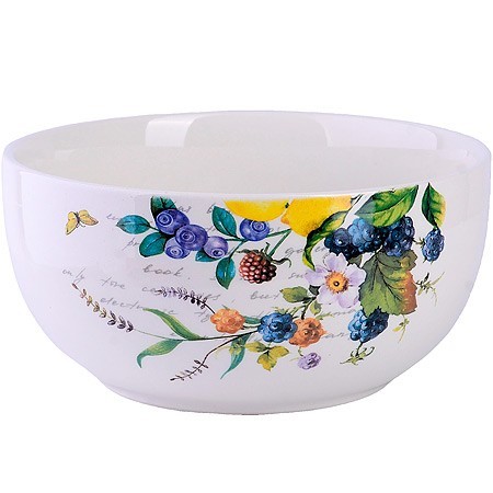 Супница керамическая 580мл Лесные ягоды с лимонами доломит LR (60141) Супница керамическая 580мл Лесные ягоды с лимонами доломит LR (60141)