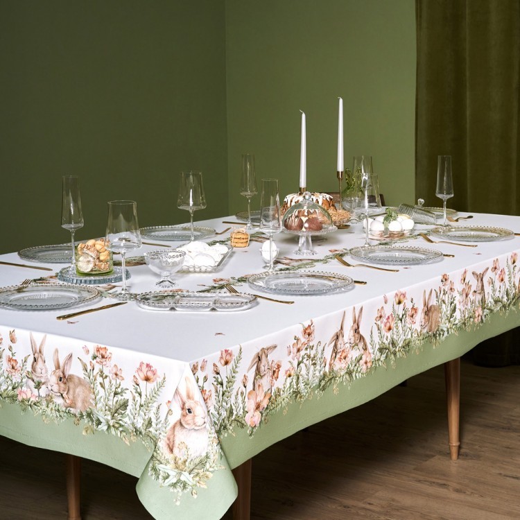 Скатерть "sense" 175х400см ,зеленый,100% хлопок ,твил Lefard (850-753-26)