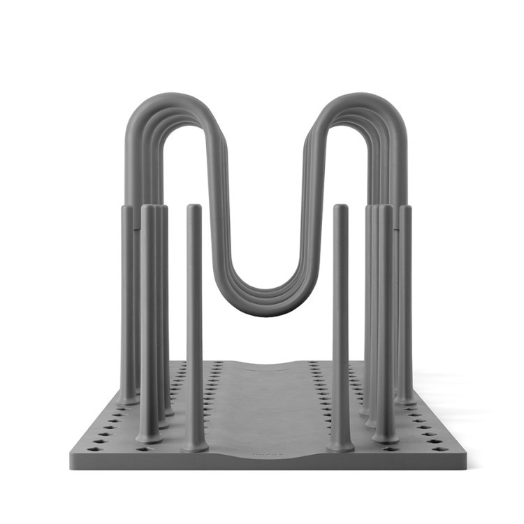 Органайзер для посуды и столовых приборов peggy, 20х55 см, серый (80143)