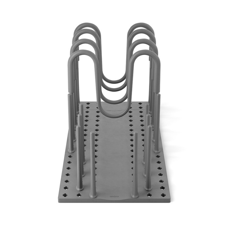 Органайзер для посуды и столовых приборов peggy, 20х55 см, серый (80143)