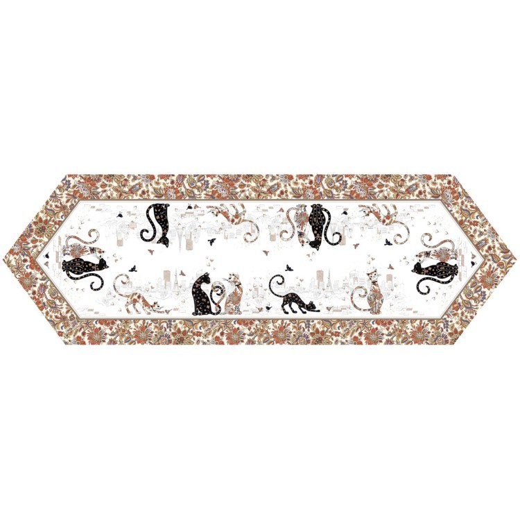 Дорожка "парижские коты" 45х145см 100% хлопок,твил Lefard (850-746-31)