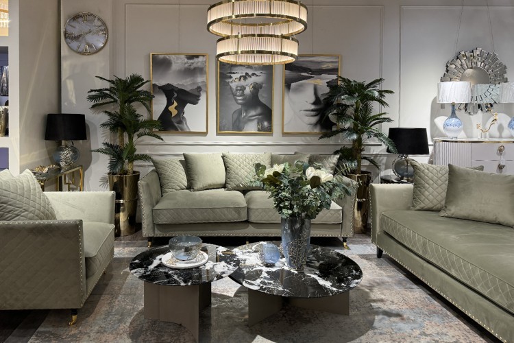 Диван Сорренто(Sorrento)/BD 220 трехмест., велюр оливковый Colt1002-OLIV 220*101*88см (TT-00017251)