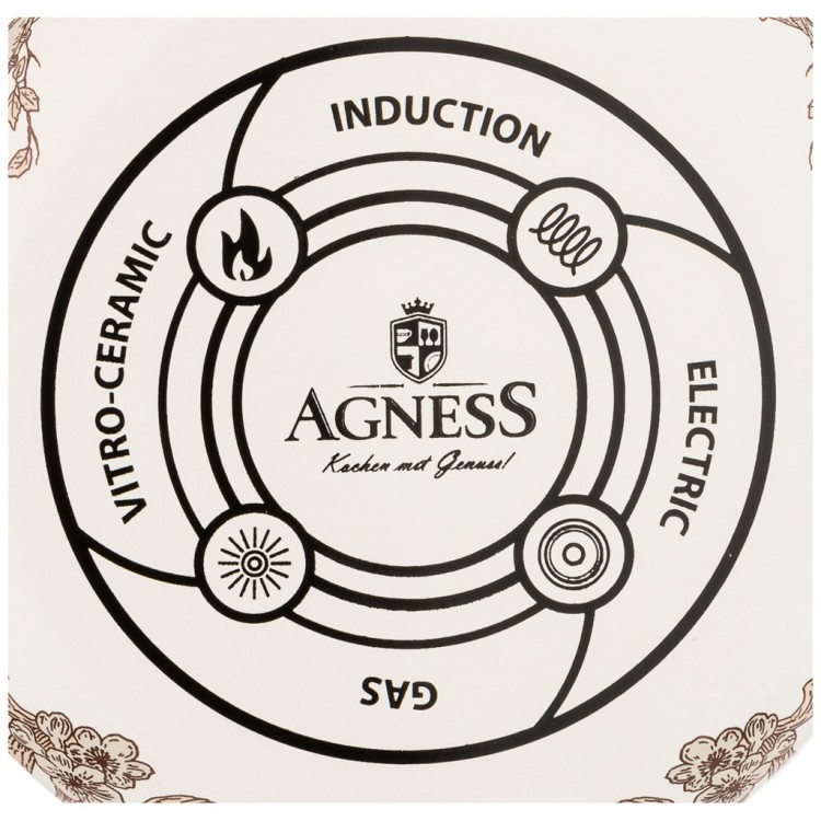 Чайник эмалированный agness, серия royal garden 2,2л подходит для индукцион.плит Agness (950-078)