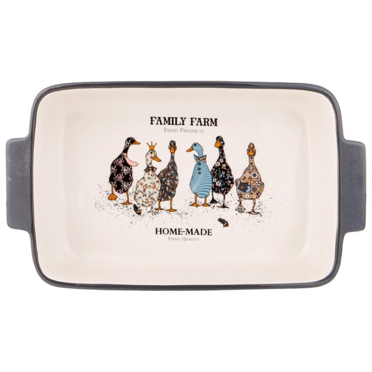 Блюдо для запекания "family farm" прямоуг.2,8 л 33,5*19,5*7,5 см Lefard (536-276-11)