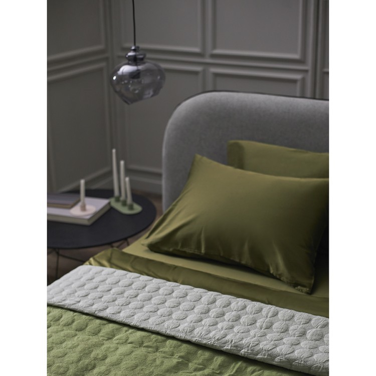 Набор наволочек из премиального сатина оливкового цвета из коллекции essential, 50х70 см (77137)