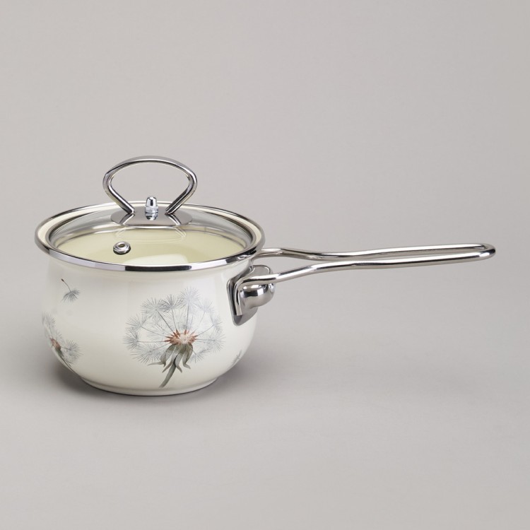 Ковш эмалированный серия "dandelion" 0,9л, диа 14 см Agness (943-059) Ковш эмалированный серия "dandelion" 0,9л, диа 14 см Agness (943-059)