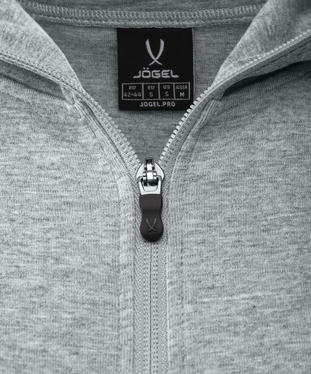 Худи на молнии женское JÖGEL ESSENTIAL Athlete Hooded FZ Jacket W, серый (2111635)