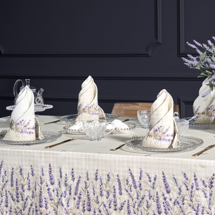 Набор салфеток из 2-х шт "душа прованса",40х40см, 100% хлопок,бежевый,твил, Lefard (850-735-8)