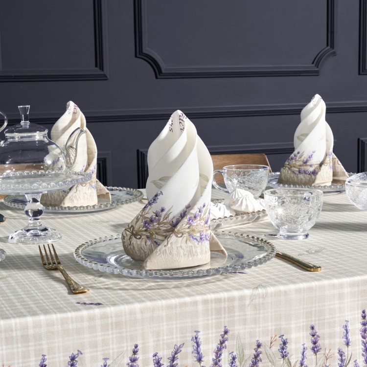 Набор салфеток из 2-х шт "душа прованса",40х40см, 100% хлопок,бежевый,твил, Lefard (850-735-8)