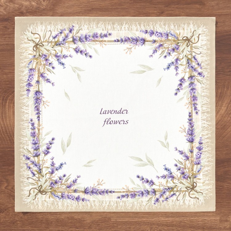 Набор салфеток из 2-х шт "душа прованса",40х40см, 100% хлопок,бежевый,твил, Lefard (850-735-8)