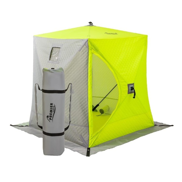 Зимняя палатка Куб Premier трехслойная 1,8х1,8 (PR-ISCI-180YLG) (61164)