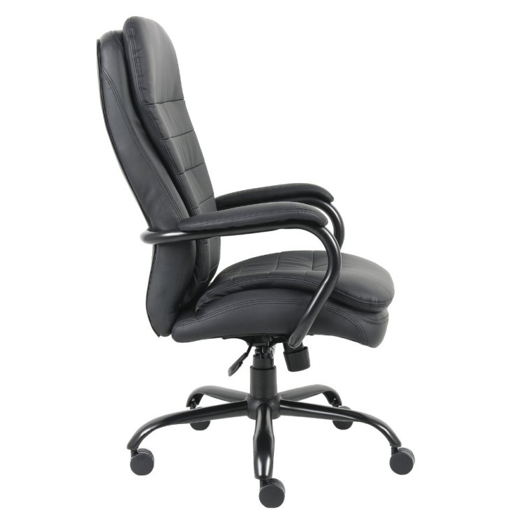 Кресло руководителя Brabix Premium Heavy Duty HD-001 до 200 кг экокожа черное 531015 (1) (71783)