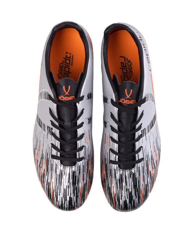 БЕЗ УПАКОВКИ Бутсы футбольные JOGEL Rapido FG Silver/black (2134327)