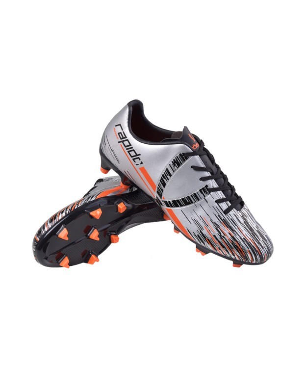 БЕЗ УПАКОВКИ Бутсы футбольные JOGEL Rapido FG Silver/black (2134327)