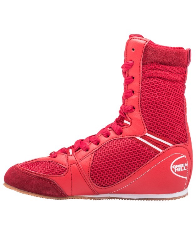 Обувь для бокса PS005 высокая, красная (205911)