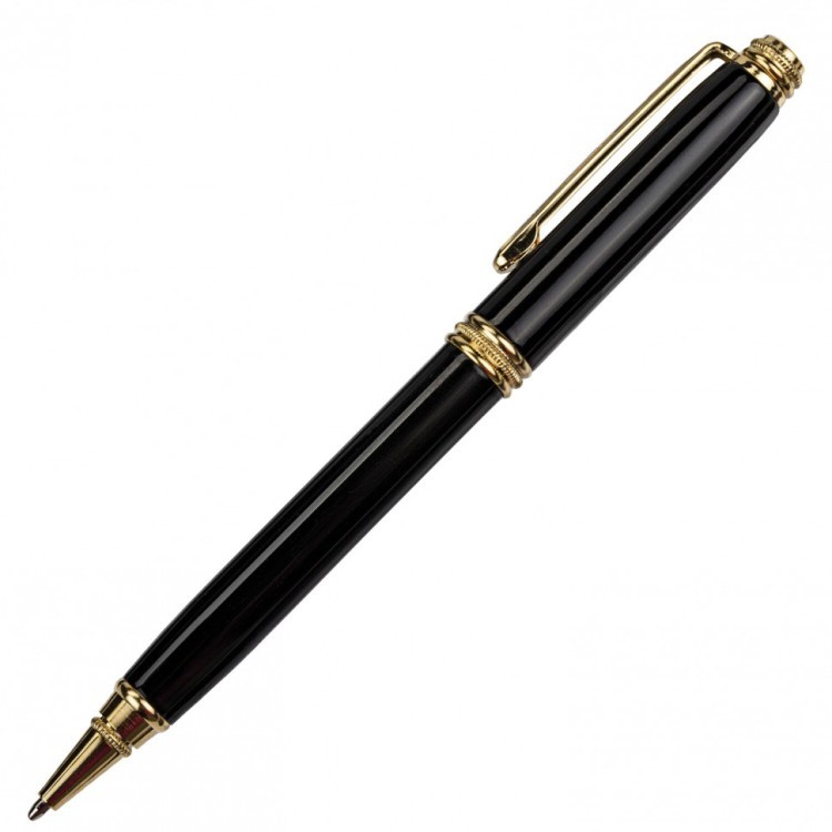 Ручка подарочная шариковая GALANT Black 0,7 мм синяя 140405 (1) (92685)