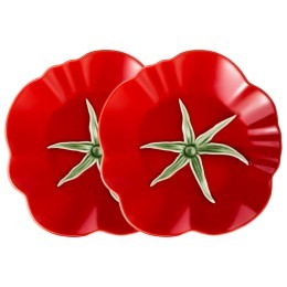 Набор тарелок закусочных lefard "tomato" 22х21 см/2 шт Lefard (536-296)
