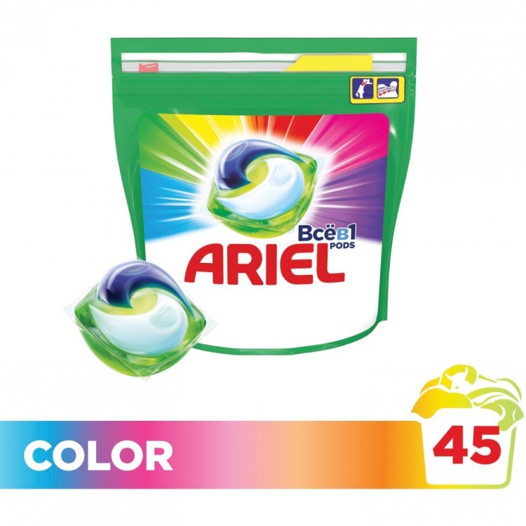 Капсулы для стирки белья 45 шт. Ariel Ариэль Color 606534 (1) (91794)