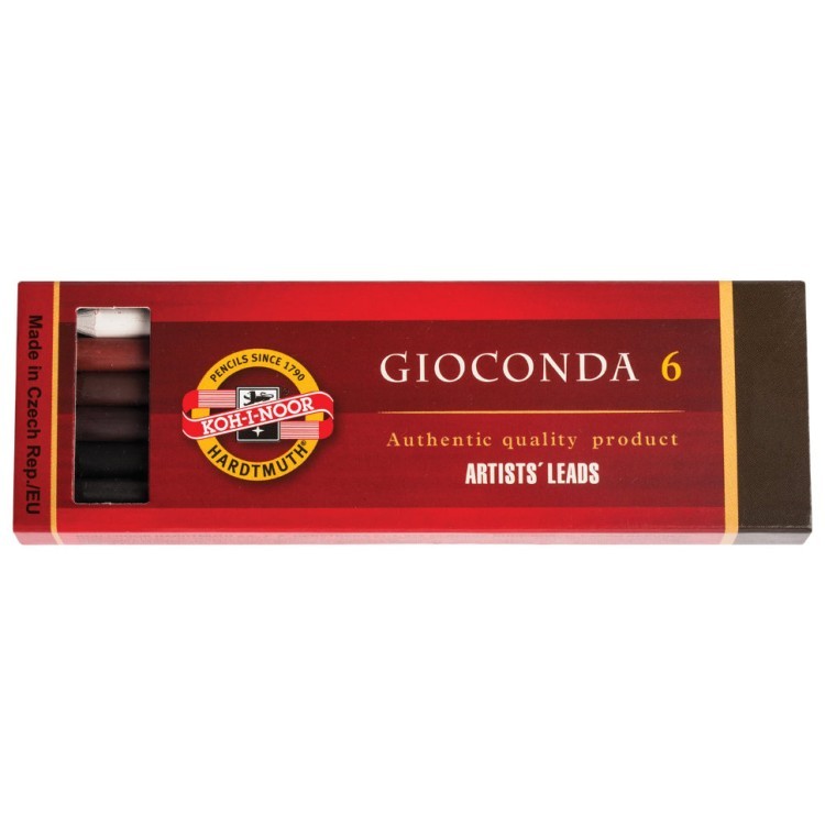 Графитовые стержни KOH-I-NOOR Gioconda коричневые 6 шт 4869006003PK (69317)