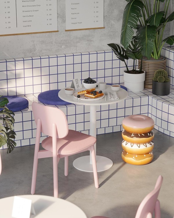 Стул saga, рогожка, розовый (76405) Стул saga, рогожка, розовый (76405)