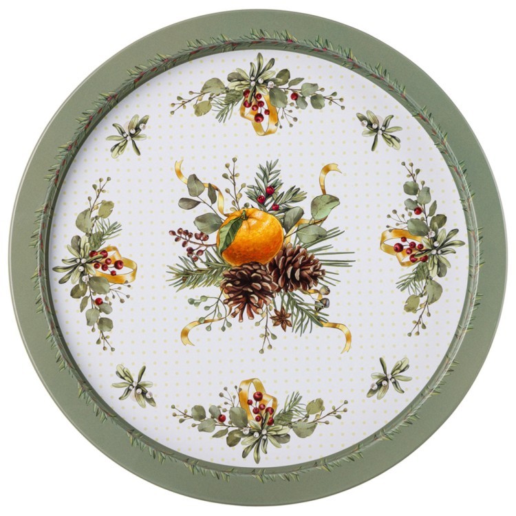 Поднос сервировочный agness "мандарин" 28*2,1 см (898-276) 