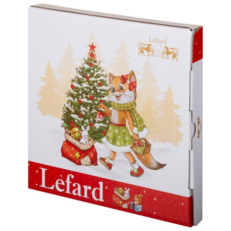 Блюдо lefard "с новым годом!" в форме звезды 17,5*17,5*3,5 см красное (85-1957-11) 