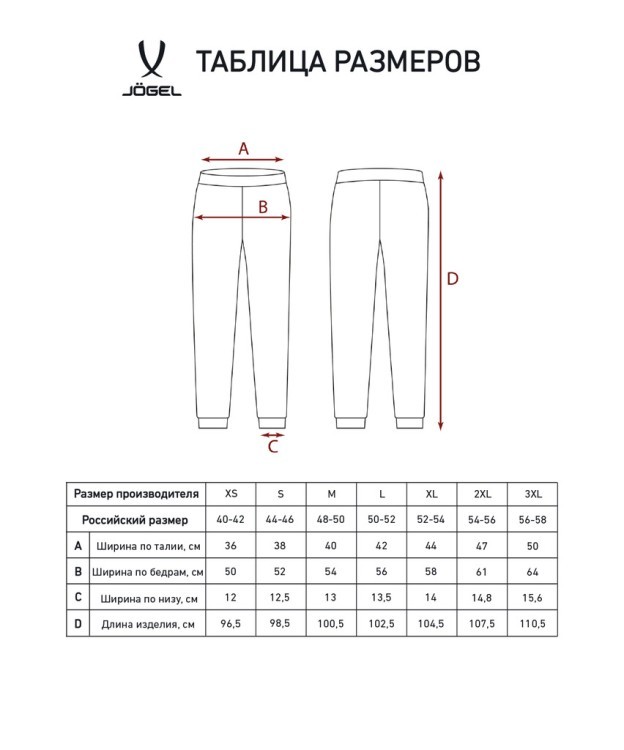 Брюки JOGEL ESSENTIAL Athlete Pants, серый (2130830)