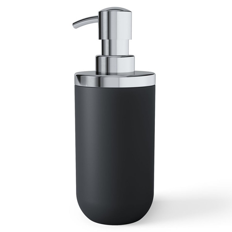 Диспенсер для жидкого мыла junip, 380 мл, черный (66973)