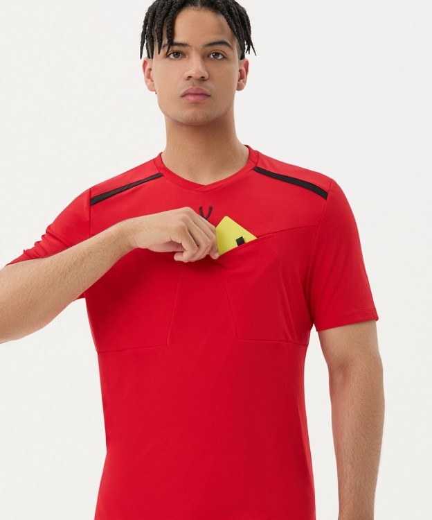 Футболка судейская JÖGEL DIVISION PerFormDRY Referee Tee, красный (2123285)