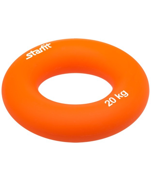 Эспандер кистевой ES-404 Кольцо, диаметр 8,8 см, 20 кг, оранжевый (625517)