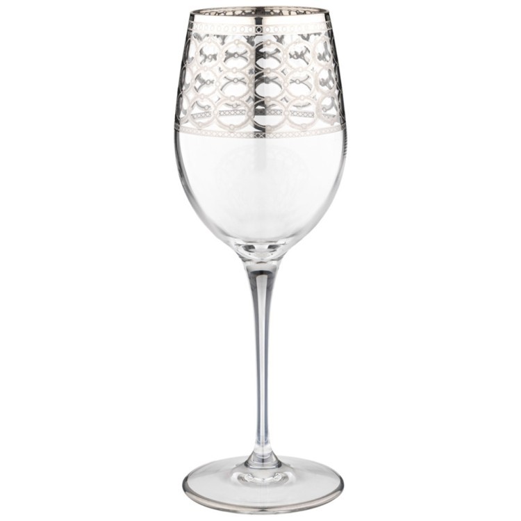 Набор бокалов для вина из 6 штук 380мл "athene platino" ART DECOR (326-091)