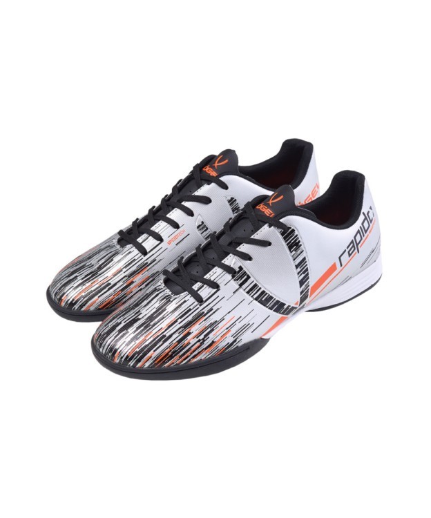 БЕЗ УПАКОВКИ Бутсы зальные Rapido IN Silver/black, детский (2133484)