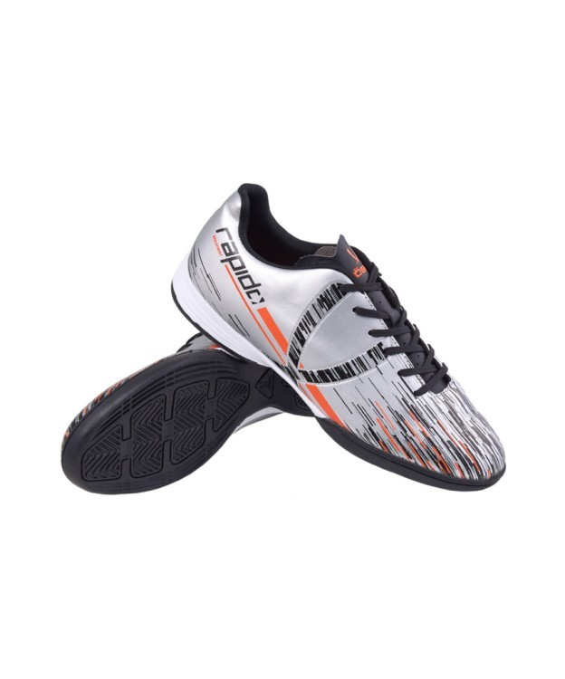 БЕЗ УПАКОВКИ Бутсы зальные Rapido IN Silver/black, детский (2133484)