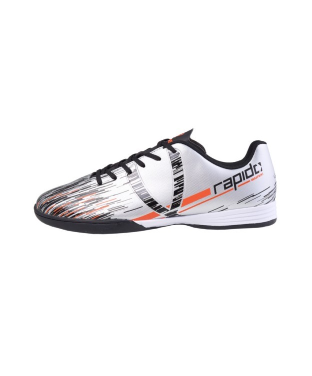 БЕЗ УПАКОВКИ Бутсы зальные Rapido IN Silver/black, детский (2133484)