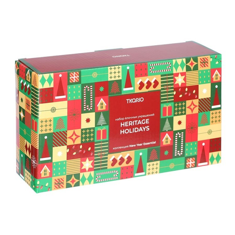Набор ёлочных украшений heritage holidays из коллекции new year essential, 5 шт. (79337)