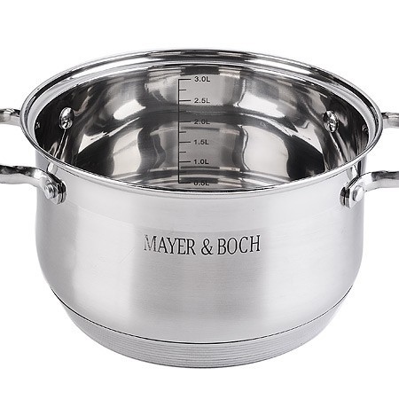 Кастрюля 3,9 л нерж с/кр Mayer&Boch (30948) Кастрюля 3,9 л нерж с/кр Mayer&Boch (30948)