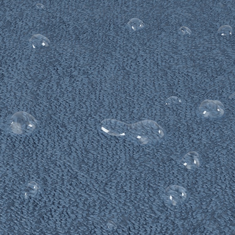 Коврик для сушки посуды udry, 46х61 см, синий (79157)