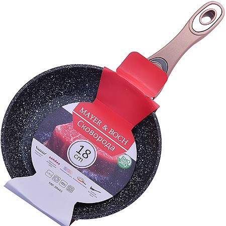 Сковородка 18 см мрам/крошка с руч МВ (30441) Сковородка 18 см мрам/крошка с руч МВ (30441)