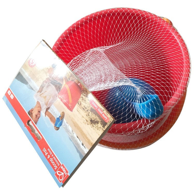 Игрушка для песка (море, песочница) - красное ведерко, синий совок (E4080_HP)