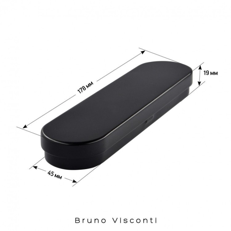 Ручка подарочная шариковая Bruno Visconti "Milano" корп. черный 1 мм синяя 20-0224/01 144189 (1) (89451)