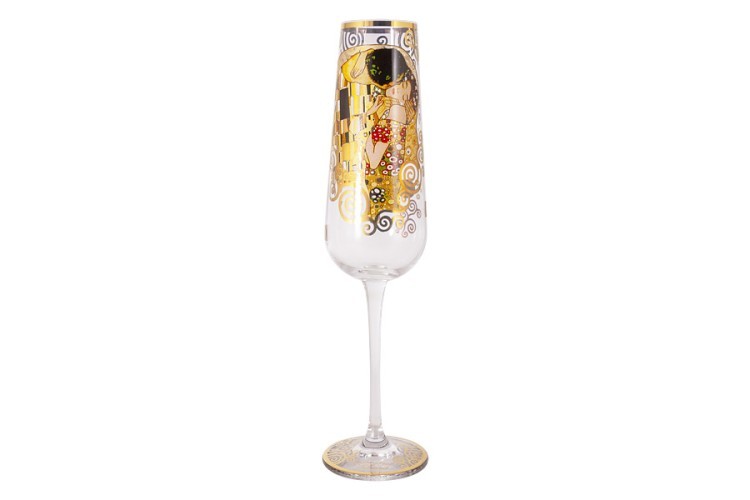 Бокал для шампанского Поцелуй (Г.Климт), 0,22 л - CAR841-3721 Carmani