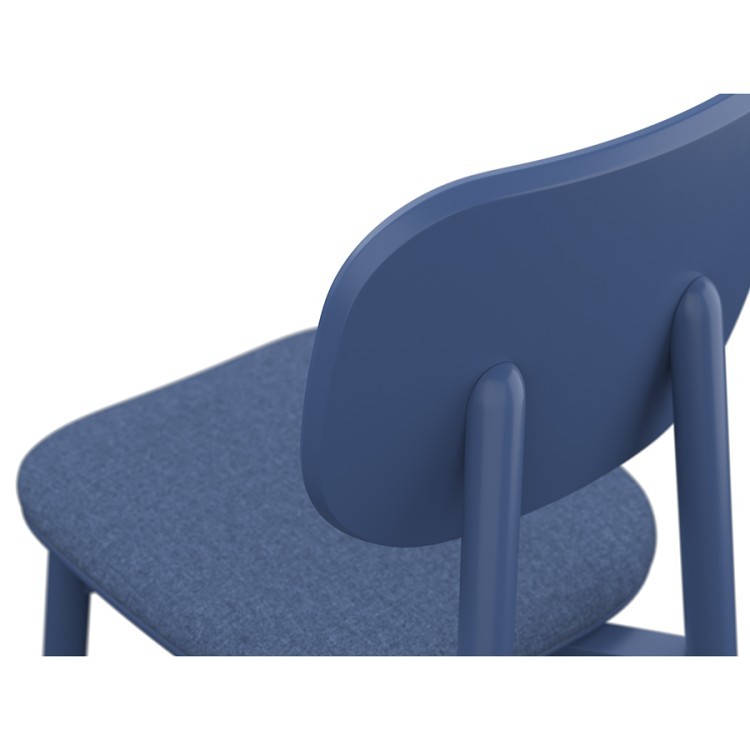 Стул saga, рогожка, синий (76407)