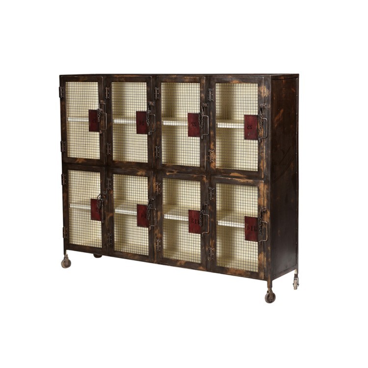 Буфет Локер PR45426, металл, дерево, natural, ROOMERS FURNITURE