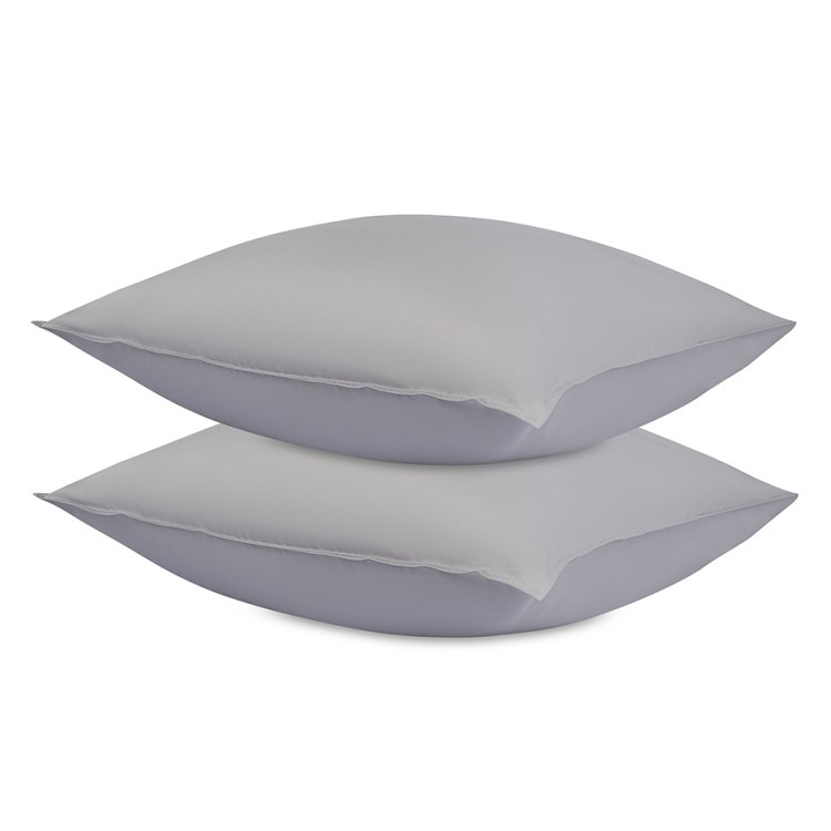 Набор наволочек из премиального сатина серого цвета из коллекции essential, 70х70 см (77139)