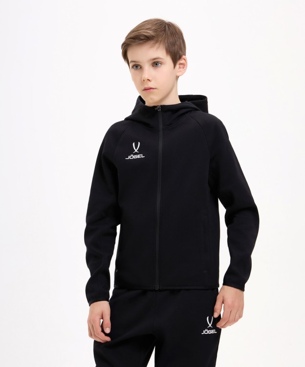Худи на молнии JÖGEL ESSENTIAL Athlete Hooded FZ Jacket, черный (2114045) Худи на молнии JÖGEL ESSENTIAL Athlete Hooded FZ Jacket, черный (2114045)