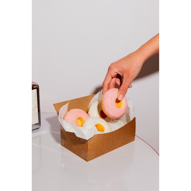 Подсвечник fast food, donut, D7 см, розовый (78950)