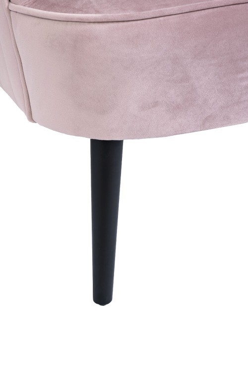Кресло велюр пепельно-розовый 74*80*79см (TT-00005778)