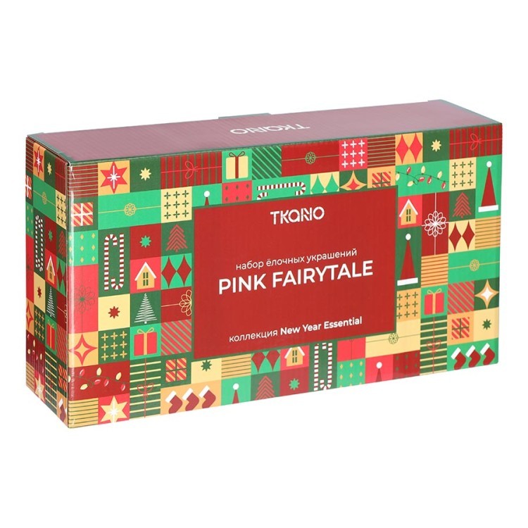 Набор ёлочных украшений pink fairytale из коллекции new year essential, 4 шт. (79338)